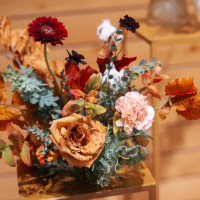 壁の装花