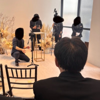 挙式中もスタッフの方々がたくさんいたのがちょっと残念でした