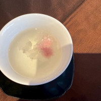 控室で出された桜湯