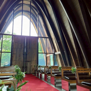 オプションで赤じゅうたんを敷きました|740468さんのIRIS WATER TERRACE AYAMEIKE(イリスウォーターテラスあやめ池)の写真(2530779)