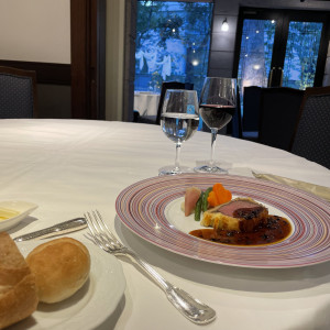 試食させていただきた時の写真です。|740506さんのアーモニーアグレアーブル(旧:マノワール・ディノ)/テイクアンドギヴ・ニーズウェディングの写真(2543885)