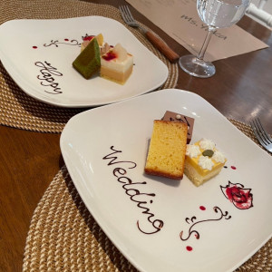 試食なのに、とても可愛くデコレーションしていただきました。|740506さんのElegante Vita(エレガンテヴィータ)の写真(2398366)