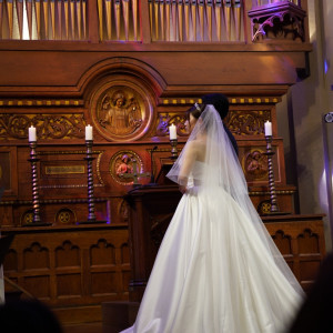 パイプオルガンが印象的。|740559さんのプリムローズ/FIVESTAR WEDDINGの写真(2469869)