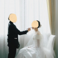 リップを直してもらう姿で、撮影依頼書で依頼しました