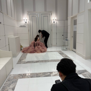 披露宴後の撮影風景|740798さんのアルカンシエル南青山(アルカンシエルグループ)の写真(2544641)