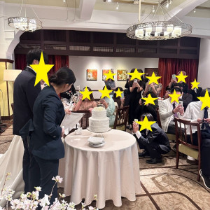 会場、ケーキカット|740967さんのフォーチュンガーデン京都（FORTUNE GARDEN KYOTO）の写真(2393949)