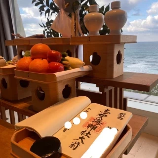 離れで和装