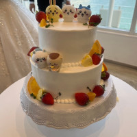 パティシエさんとの打ち合わせでお願いしていたちいかわケーキ