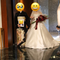 挙式新婦、母、父