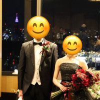 お色直しブラックドレス