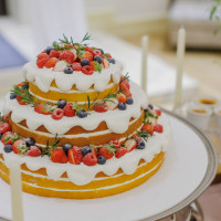 いちごたっぷりの可愛いケーキを選びました。