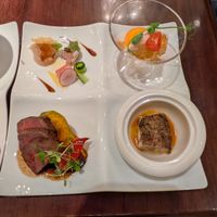 試食は肉メイン