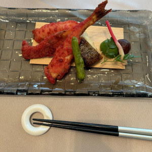 魚料理とはおもえないぐらい華やかだった。|741435さんのノートルダム神戸/FIVESTAR WEDDINGの写真(2511711)