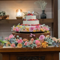 新婦が好きなミッフィーをケーキに装飾させていただきました。