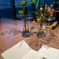 披露宴会場
テーブル装花をしました