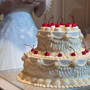 ウェディングケーキはバターケーキで中にナッツやドライフルーツ|741630さんの長岡ベルナールの写真(2578411)