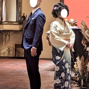 着物の柄は白薔薇になります|741677さんのSt. ヴァレンタイン福山/FIVESTAR WEDDINGの写真(2408714)