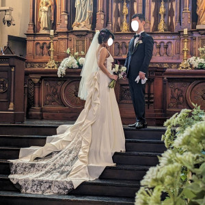 流れる様なドレス|741677さんのSt. ヴァレンタイン福山/FIVESTAR WEDDINGの写真(2408709)