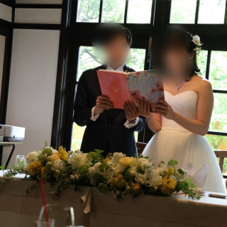洋装での披露宴