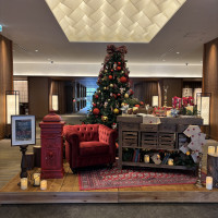ホテルのロビーに飾ってあったクリスマスツリー