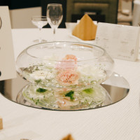 テーブル装花が可愛かったです