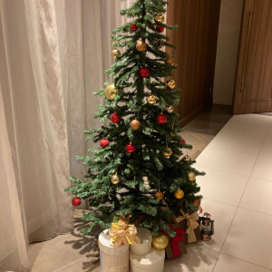 ロビーにはクリスマスツリー　スタッフの方々が出してくれました|741969さんのアルマリアンTOKYOの写真(2415707)