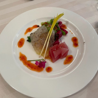 鯛と鮪のカルパッチョ