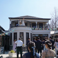ブライズルームから繋がるベランダ