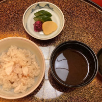 鯛飯と赤出汁と香の物