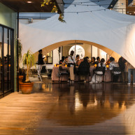 雨が降ってもおしゃれな雰囲気でした