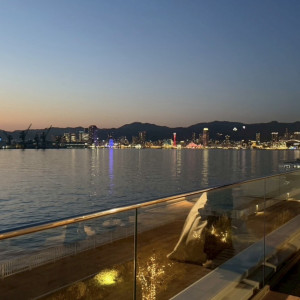 ウェルカムスペースの庭？みたいなところも景色が最高でした|742121さんのララシャンスKOBEの写真(2649074)