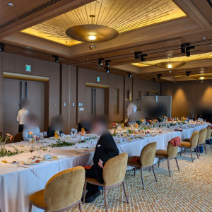 25人流しテーブルでのセッティングでした|742142さんのセルリアンタワー東急ホテルの写真(2568009)
