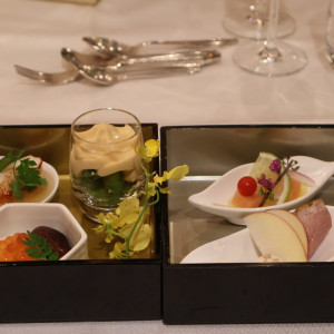 重箱の前菜|742225さんの横浜迎賓館の写真(2578580)