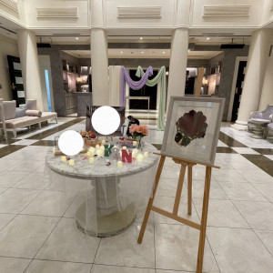 ウェルカムスペースです。|742270さんの山手迎賓館(神戸)/テイクアンドギヴ・ニーズウェディングの写真(2550148)