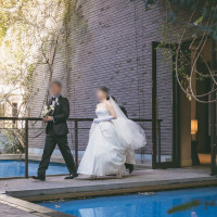 式場内中庭の雰囲気