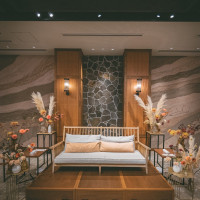 装花、メインテーブルコーディネート