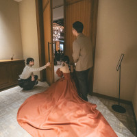 披露宴開場入口の雰囲気