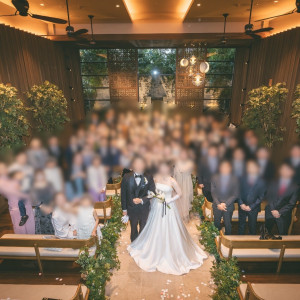 チャペルでの集合写真雰囲気|742272さんのWITH THE STYLE FUKUOKA(ウィズ ザ スタイル フクオカ)の写真(2598153)