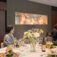 シェフによる料理の演出