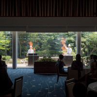 中座後のシェフによる演出