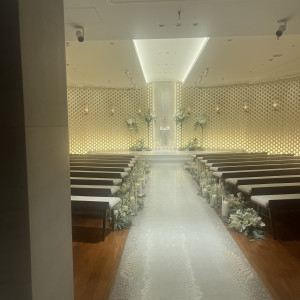 地下にある挙式会場|742382さんの白金迎賓館 アートグレイスクラブの写真(2432751)