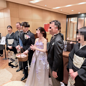 披露宴後のお見送り|742469さんのザ マークグランドホテル（THE MARK GRAND HOTEL）の写真(2400882)