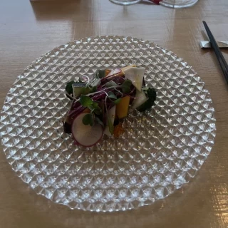 料理の写真です。カルパッチョがとても美味しかったです