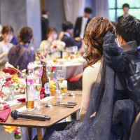 披露宴会場の高砂からゲストまでの様子