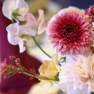 ゲストテーブルの装花|742508さんのTHE TOWER HOTEL NAGOYA（ザタワーホテルナゴヤ）の写真(2495613)