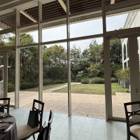 披露宴会場から見えるガーデンです。