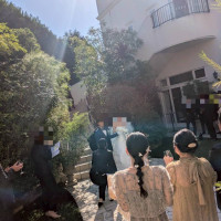 ガーデンでのウェルカムパーティ