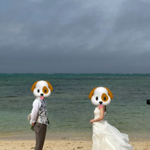 ビーチ撮影|742645さんのザ・ヨミタンリゾート アクアグレイス・チャペル(ワタベウェディング)の写真(2402387)