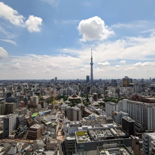 披露宴会場からの景色