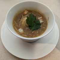 中華料理「鳳珠」のコース料理（フカヒレ姿蟹ミソ煮込み）